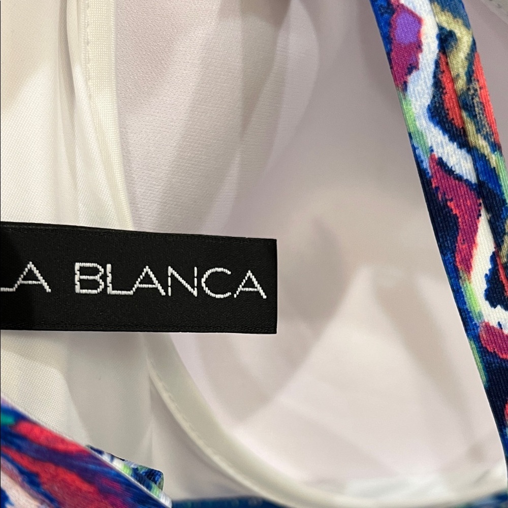 La Blanca Multicolor Patterned Bikini, Bottom 10, top 38D, NWOT - Picture 7 of 9